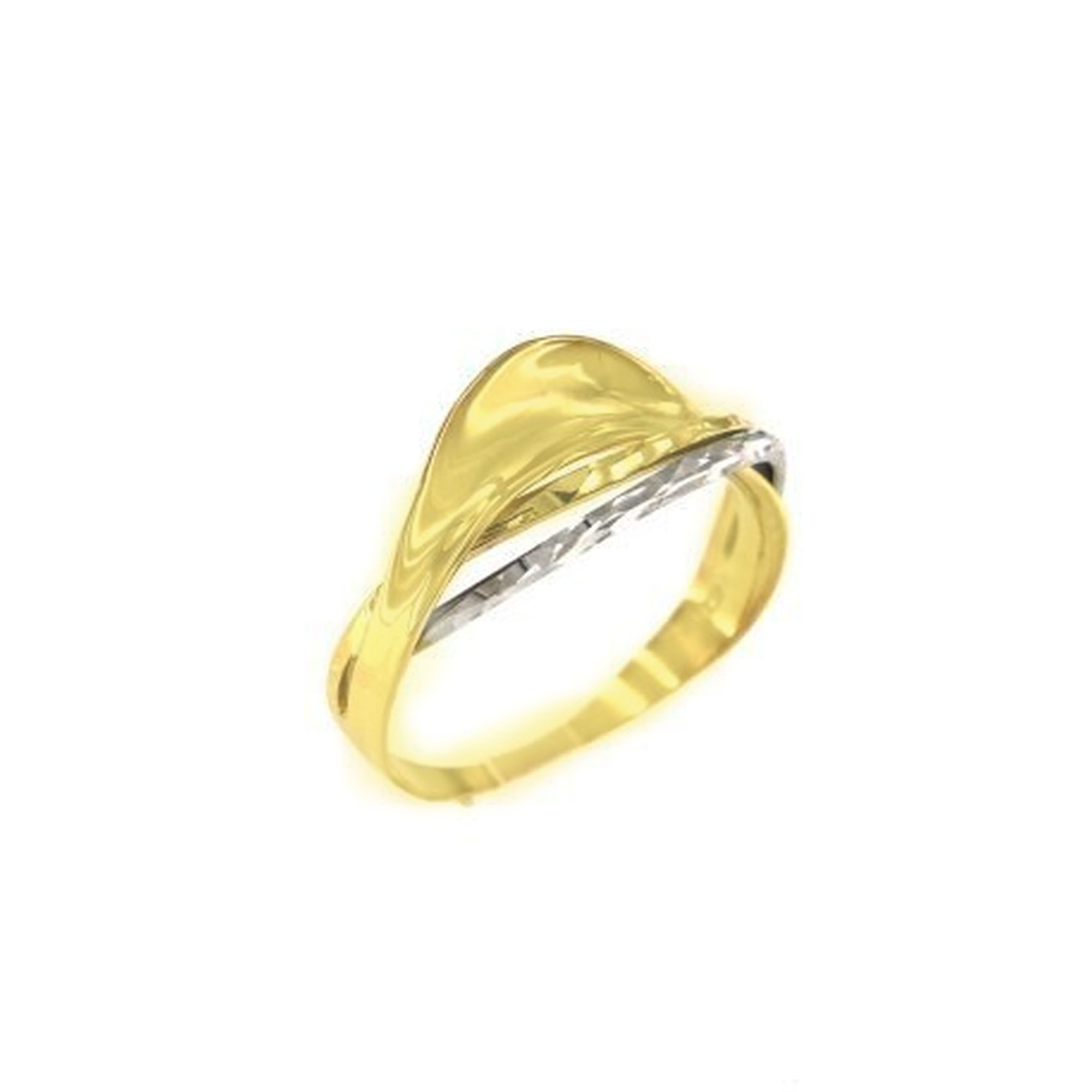 MOISS Moiss prsten ze žlutého zlata ANETTE BICOLOR WHITE RA000192 Velikost 56 mm RA000192 + doprava ZDARMA