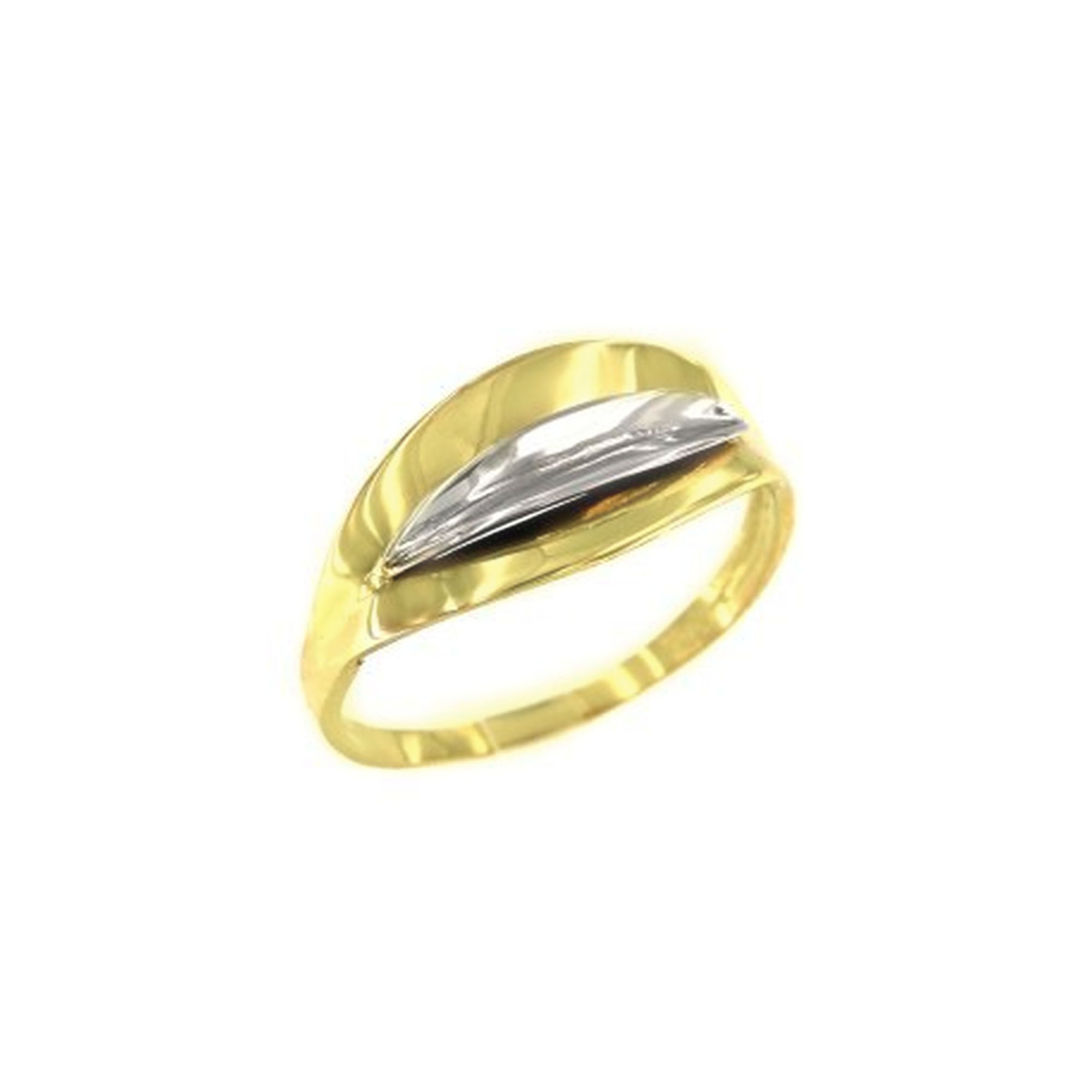 MOISS Moiss prsten ze žlutého zlata ANET BICOLOR WHITE RA000221 Velikost 56 mm RA000221 + doprava ZDARMA