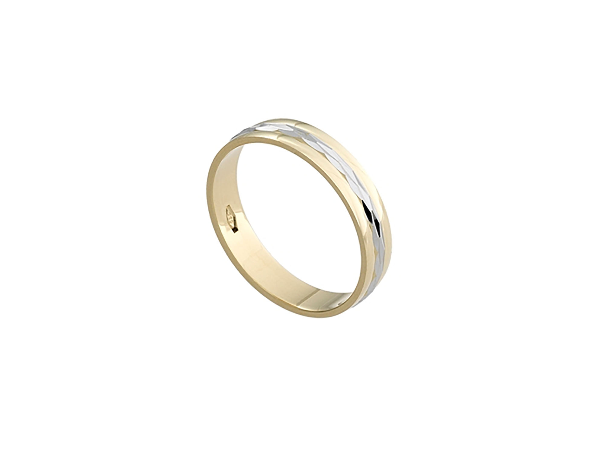 MOISS Moiss snubní prsten ze žlutého zlata ANELIS BICOLOR WHITE RA000252 Velikost 62 mm RA000254 + doprava ZDARMA