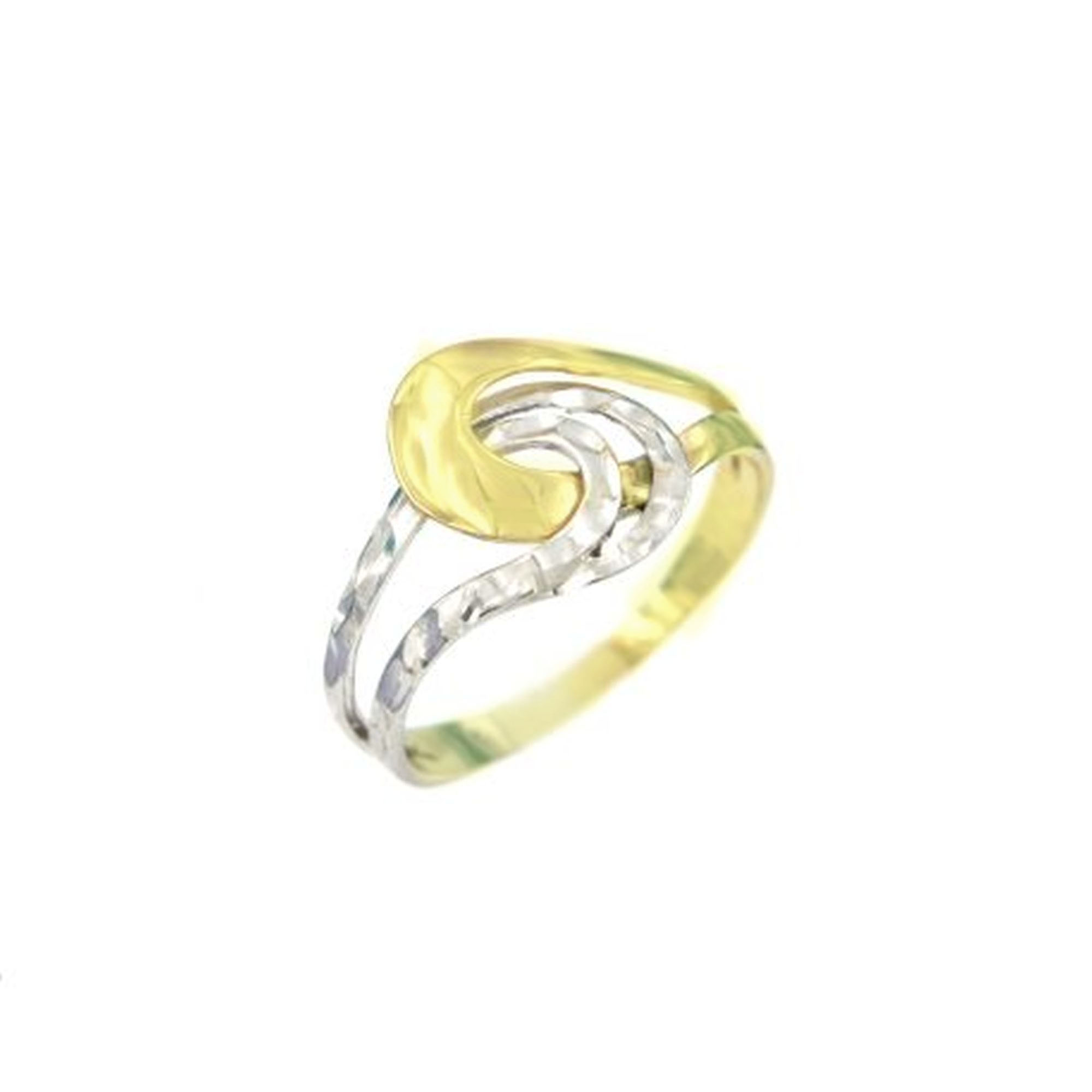 MOISS Moiss prsten ze žlutého zlata BICOLOR WHITE RA000347 Velikost 56 mm RA000347 + doprava ZDARMA