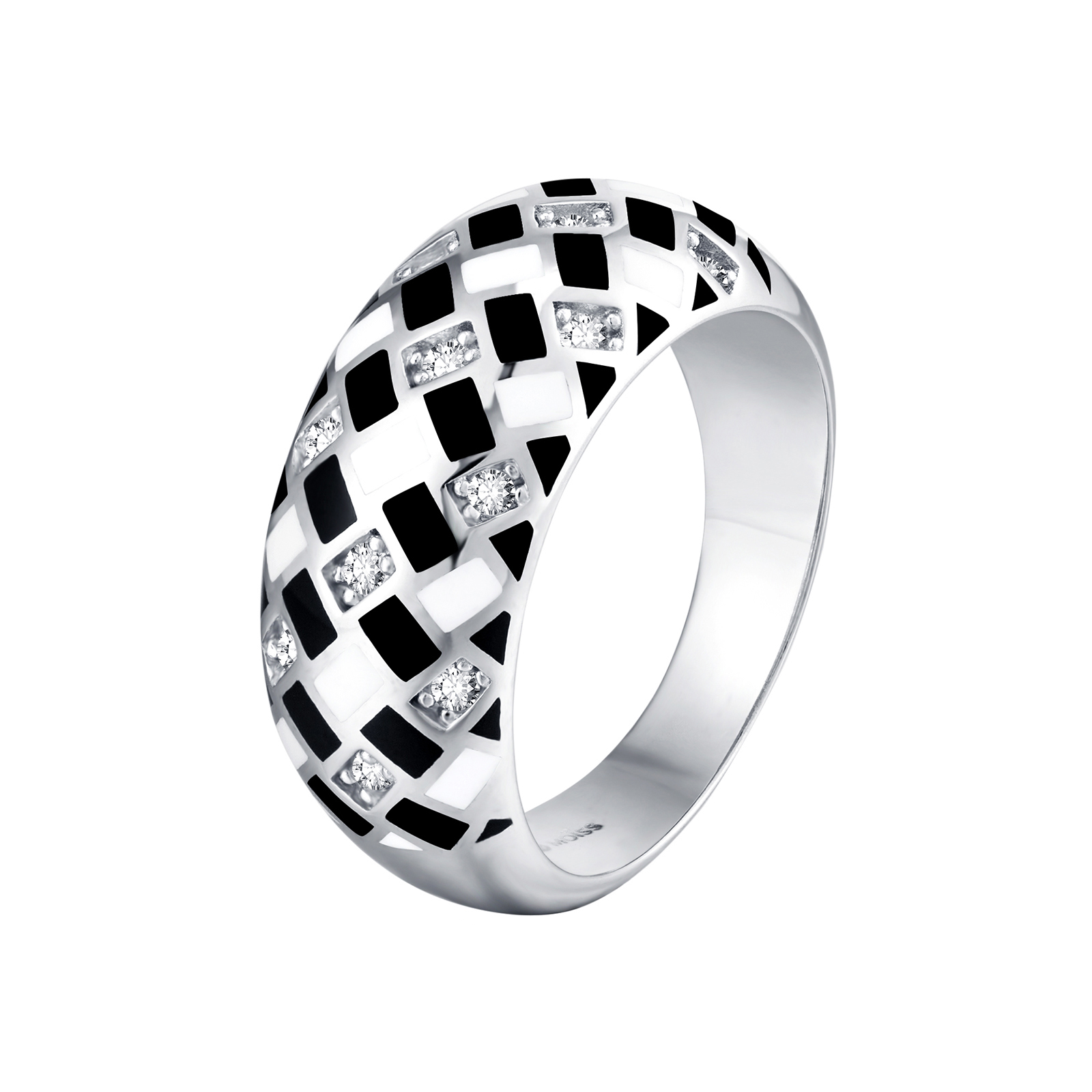 MOISS Moiss stříbrný prsten MIROSLAVA smalt R0002226 Velikost 56 mm R0002226