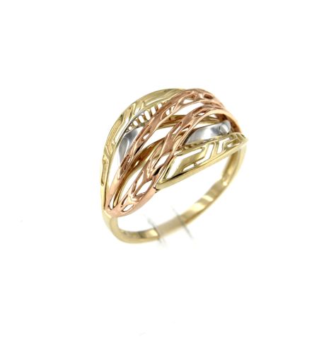 MOISS Moiss prsten ze žlutého zlata DARYA TRICOLOR RA000846 Velikost 56 mm RA000846 + doprava ZDARMA