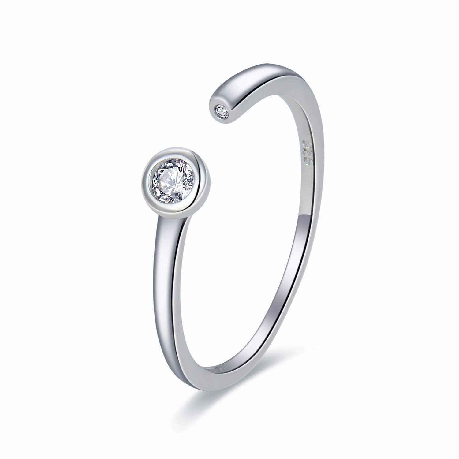 MOISS Moiss stříbrný prsten LINDA R0002608 Velikost 54 mm R0002612