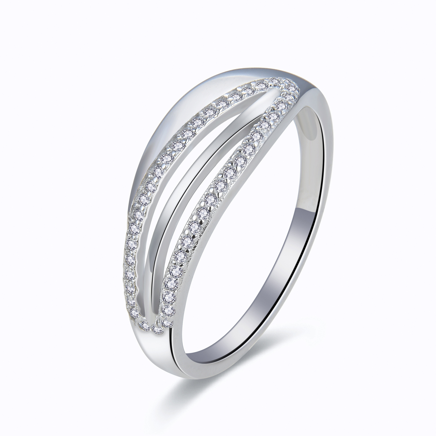MOISS Moiss stříbrný prsten LOAN R0000859 Velikost 52 mm R0000859