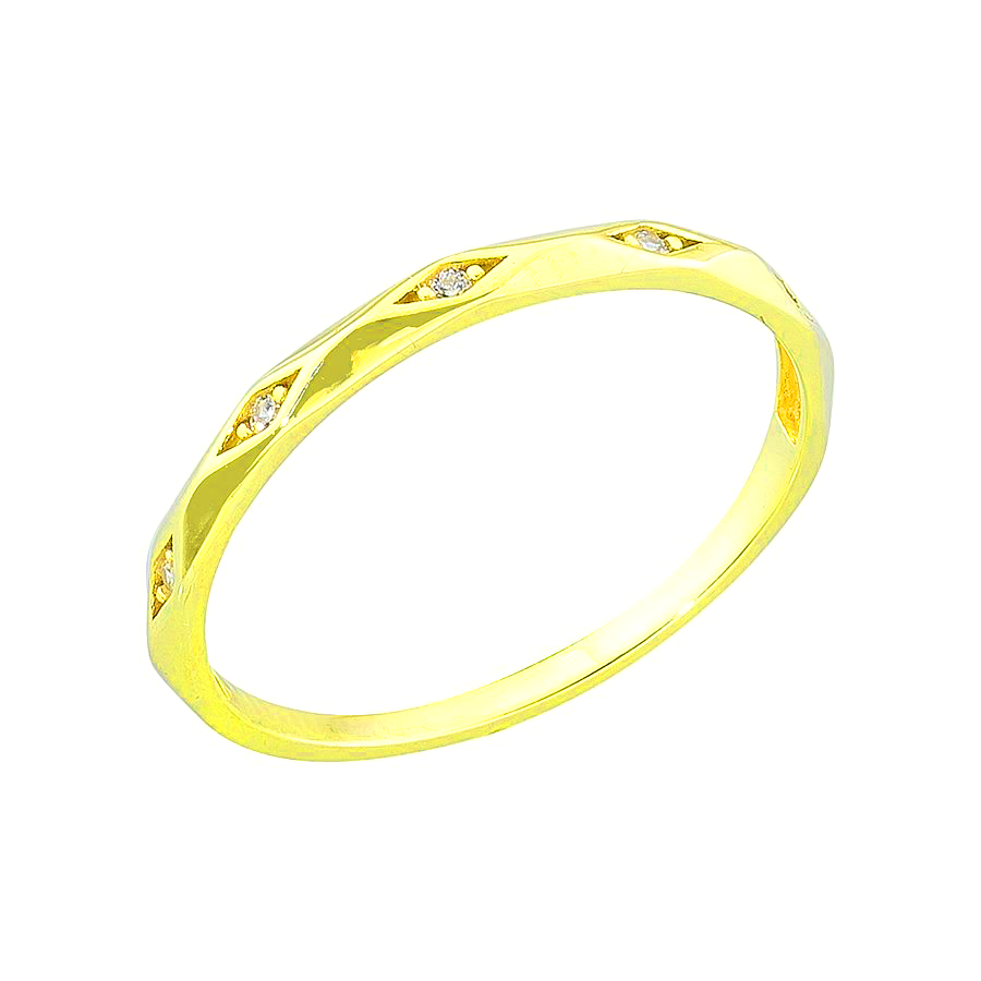 MOISS Moiss prsten ze žlutého zlata TEREZA RA000672 Velikost 48 mm RA000672 + doprava ZDARMA