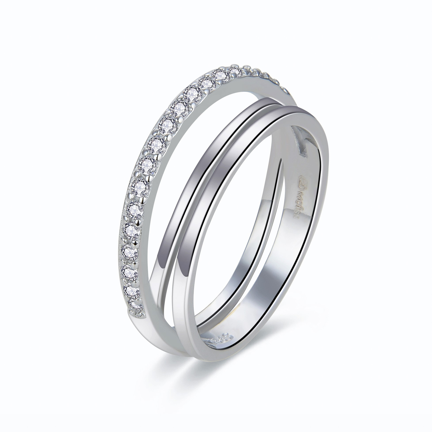 MOISS Moiss stříbrný prsten LORENA R0002632 Velikost 60 mm R0002636