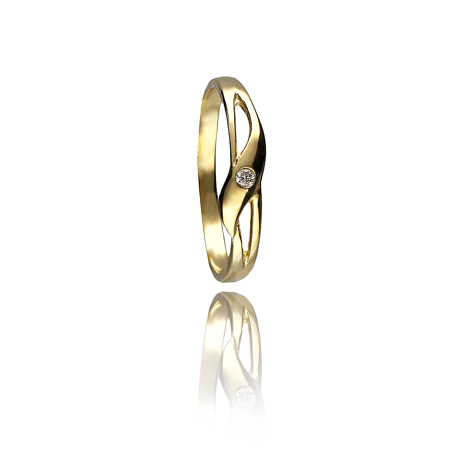MOISS Moiss prsten ze žlutého zlata ILDIKO RA000377 Velikost 50 mm RA000377 + doprava ZDARMA