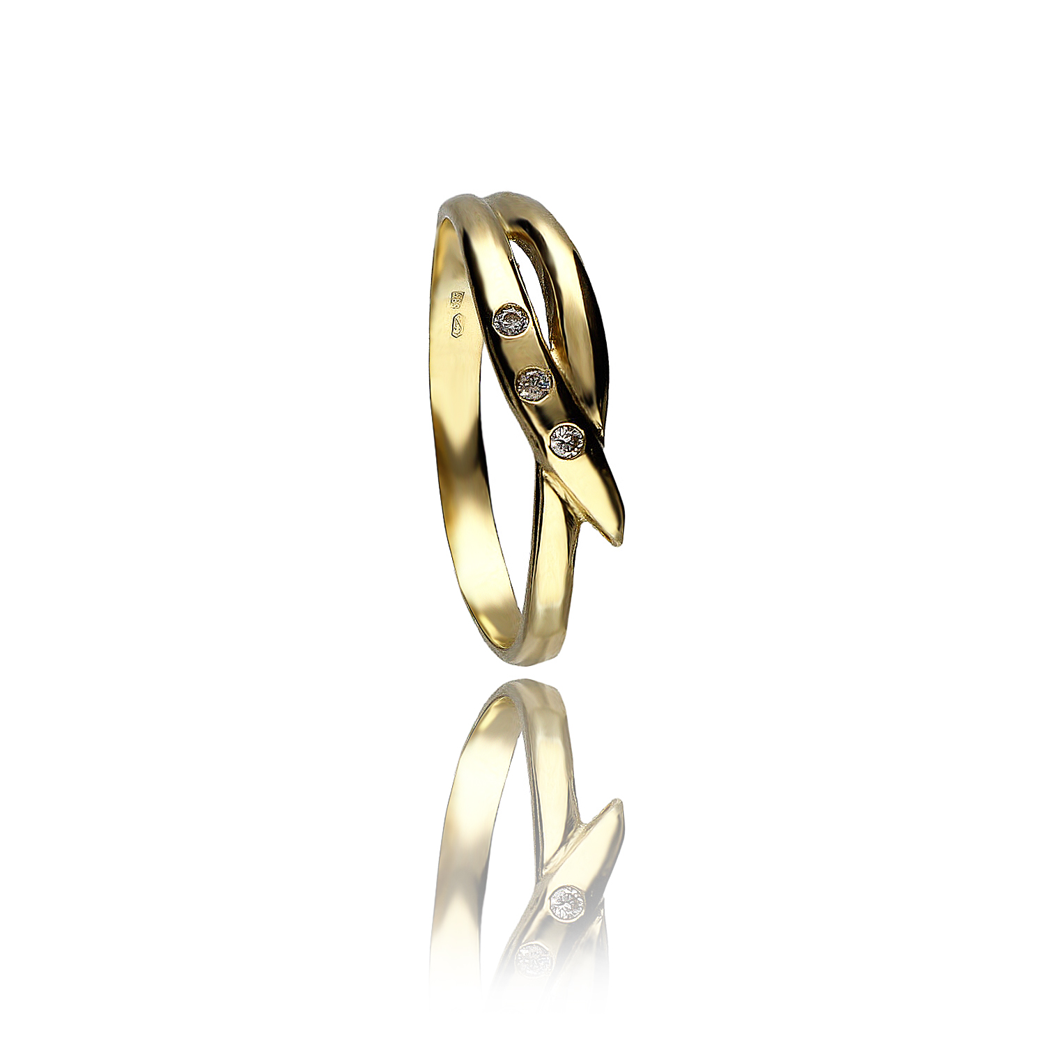 MOISS Moiss prsten ze žlutého zlata ILJANA RA000464 Velikost 62 mm RA000473 + doprava ZDARMA