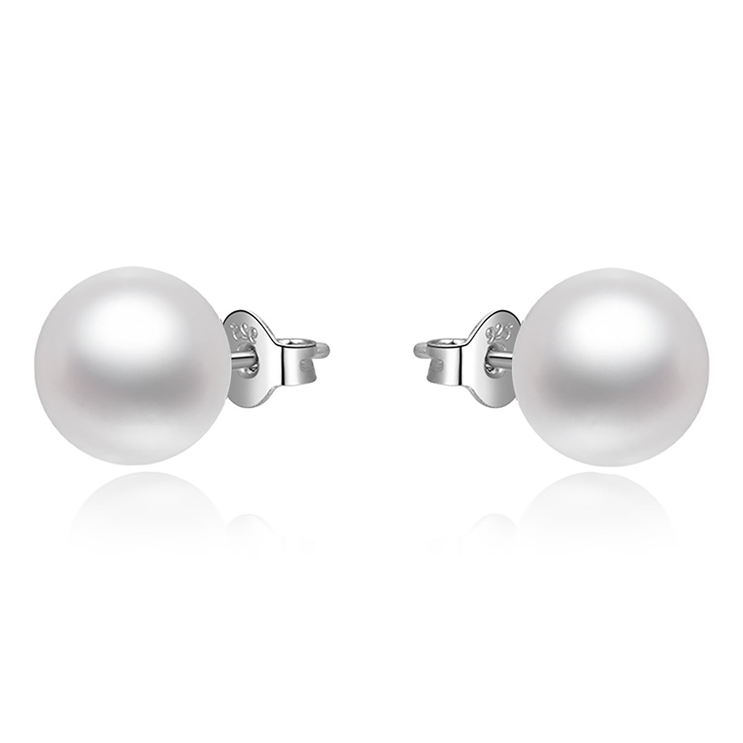 Moonpearls MOISS stříbrné náušnice ADAIAH s pravými říčními perlami 11-12 mm EP000089 EP000089