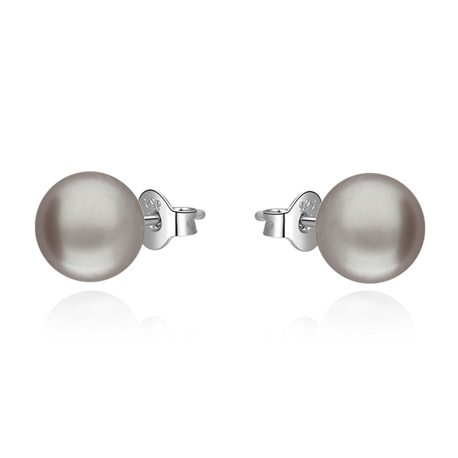 Moonpearls MOON stříbrné náušnice BAILA 10 mm s pravými říčními perlami EP000121 EP000121