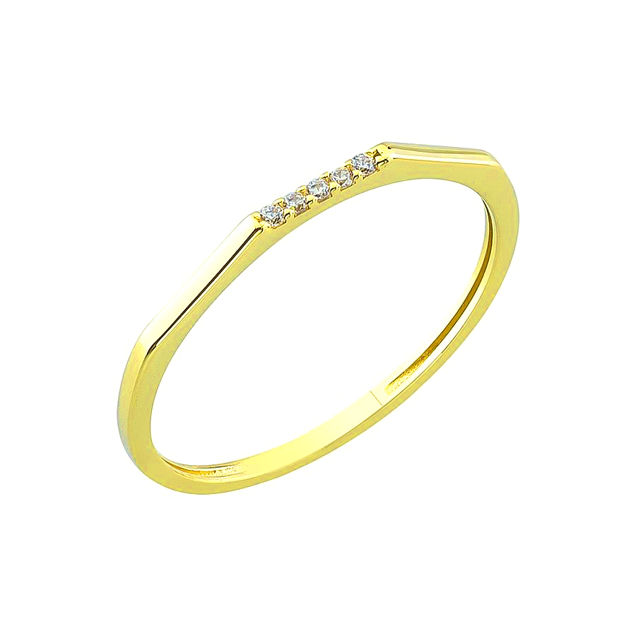 MOISS Moiss prsten ze žlutého zlata LIEN RA000640 Velikost 56 mm RA000643 + doprava ZDARMA