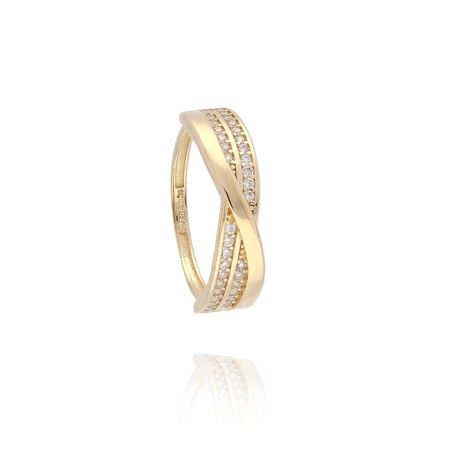 MOISS Moiss prsten ze žlutého zlata SYLVA RA000648 Velikost 54 mm RA000648 + doprava ZDARMA