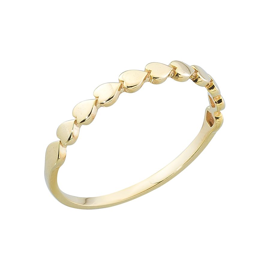 MOISS Moiss prsten ze žlutého zlata SRDCE RA000756 Velikost 50 mm RA000756 + doprava ZDARMA