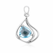 MOISS stříbrný přívěsek TOPAZ