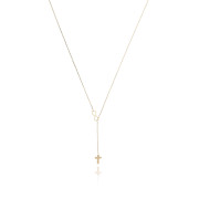 MOISS náhrdelník ze žlutého zlata KŘÍŽ