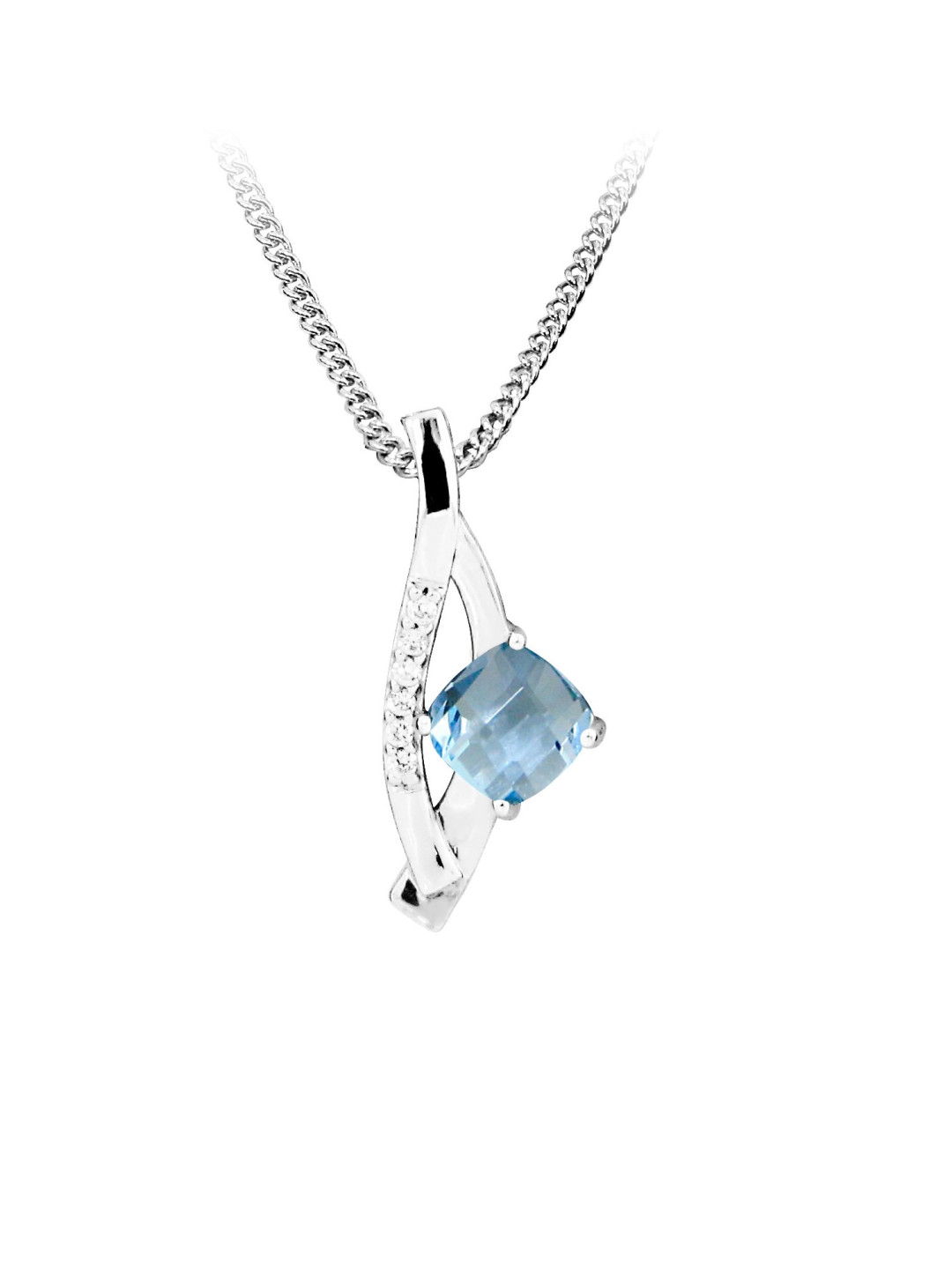 MOISS stříbrný přívěsek TOPAZ