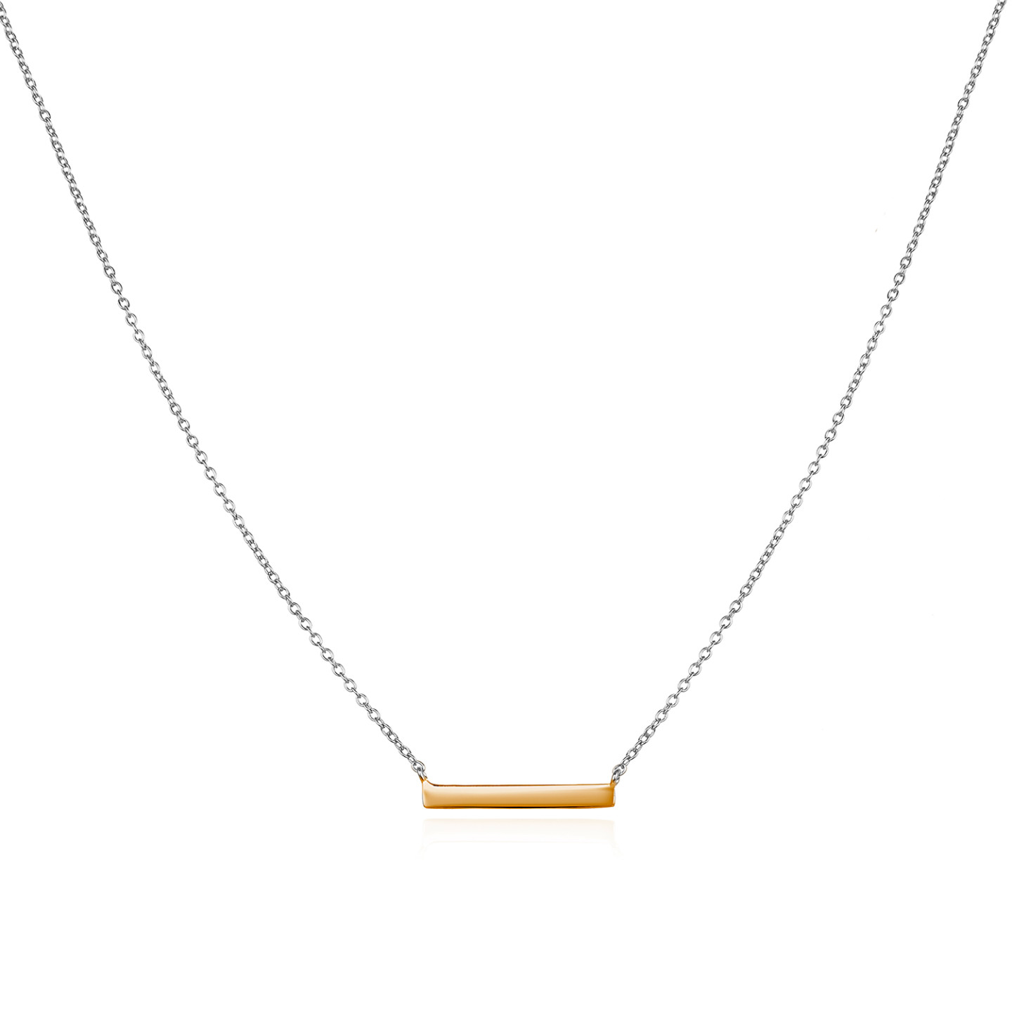 MOISS stříbrný náhrdelník ROSE GOLD