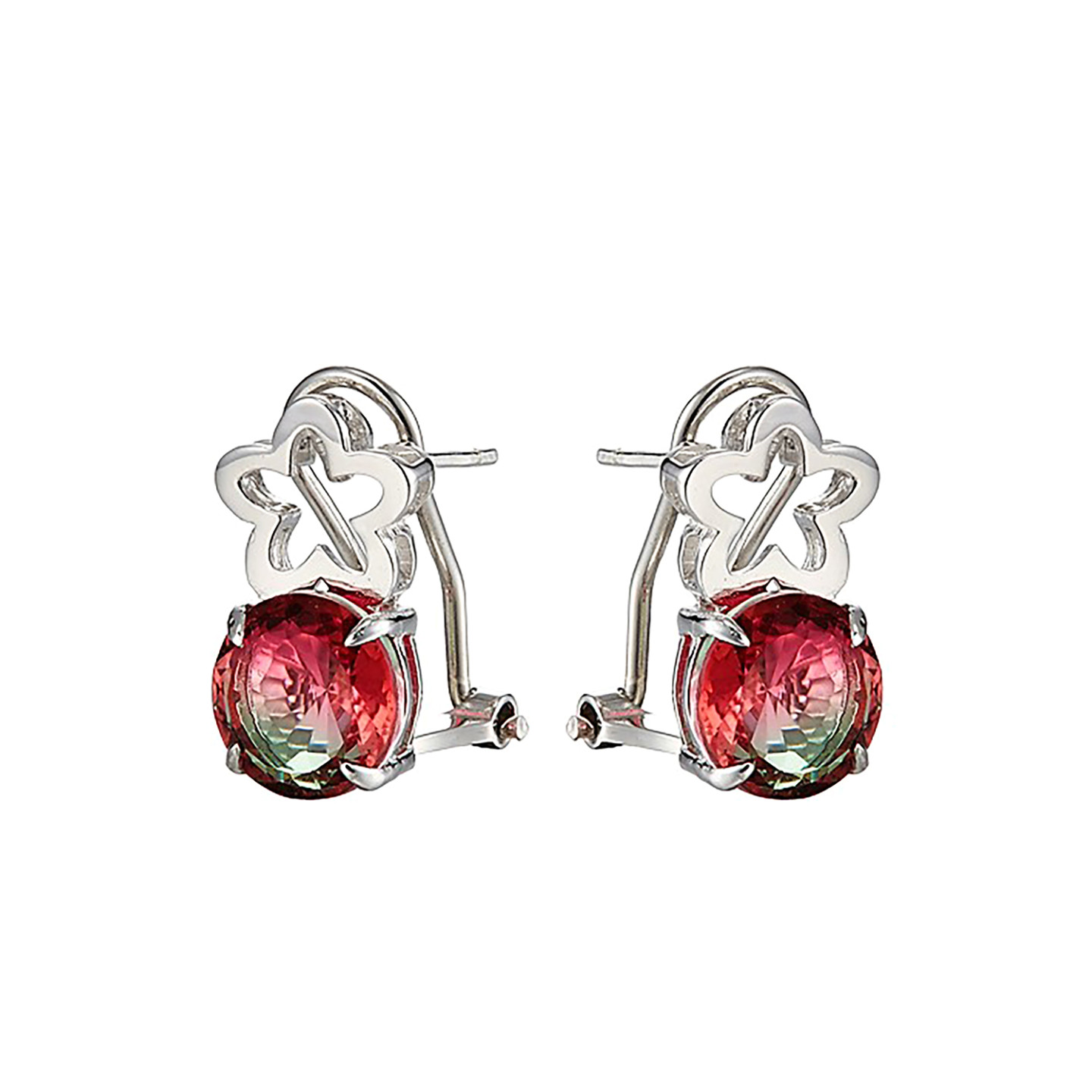 MOISS stříbrné náušnice KVĚTINA