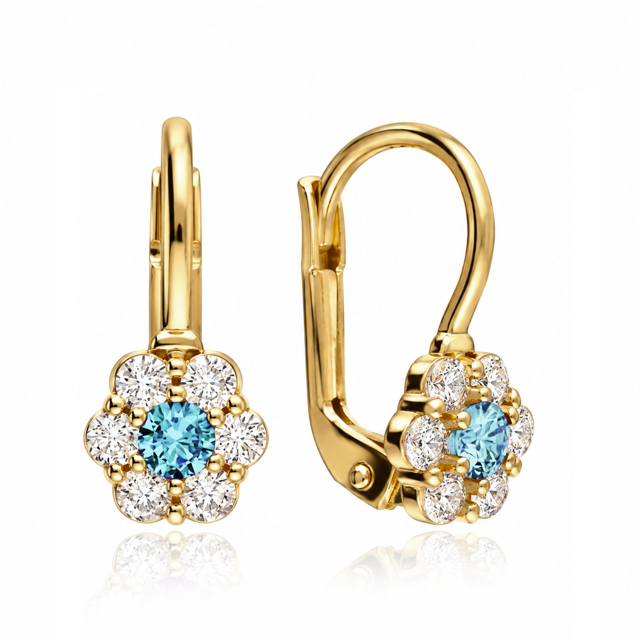 MOISS náušnice ze žlutého zlata