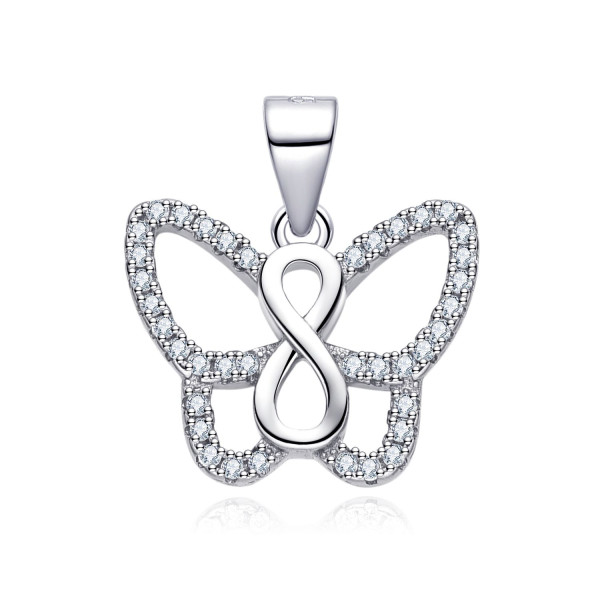 MOISS stříbrný přívěsek MOTÝL