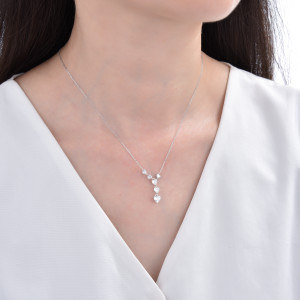 MOISS stříbrný náhrdelník SRDCE
