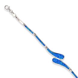 MOISS stříbrný náramek OPÁL