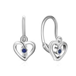MOISS dětské stříbrné náušnice SRDCE