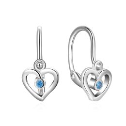 MOISS dětské stříbrné náušnice SRDCE