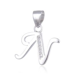 MOISS stříbrný přívěsek PÍSMENO N
