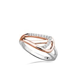 MOISS stříbrný prsten ROSE