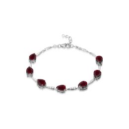 MOISS stříbrný náramek GRANÁT