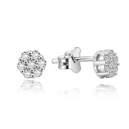 MOISS stříbrné náušnice KVĚTINA