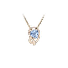 MOISS stříbrný přívěsek SRDCE TOPAZ ROSE