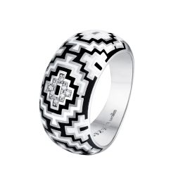 MOISS stříbrný prsten SMALT