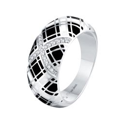 MOISS stříbrný prsten SMALT