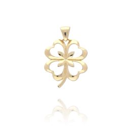 MOISS přívěsek ze žlutého zlata ČTYŘLÍSTEK