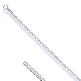 MOISS řetízkový náramek z bílého zlata MARINA