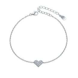 MOISS stříbrný náramek SRDCE