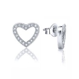 MOISS stříbrné náušnice SRDCE