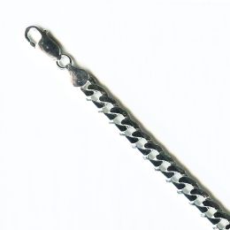 MOISS stříbrný řetízkový náramek FLAT CURB