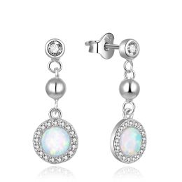 MOISS stříbrné náušnice OPÁL