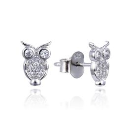 MOISS stříbrné náušnice SOVA