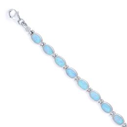 MOISS stříbrný náramek OPÁL