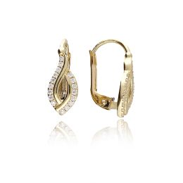 MOISS náušnice ze žlutého zlata