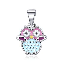 MOISS dětský stříbrný přívěsek SMALT SOVA