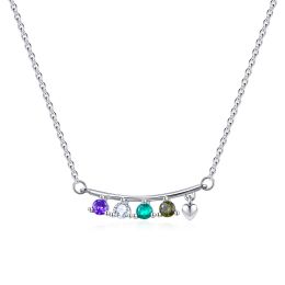 MOISS stříbrný náhrdelník SRDCE