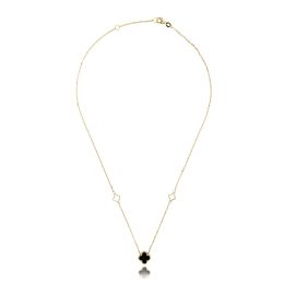 MOISS náhrdelník ze žlutého zlata ONYX