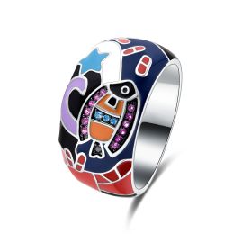 MOISS stříbrný prsten SMALT