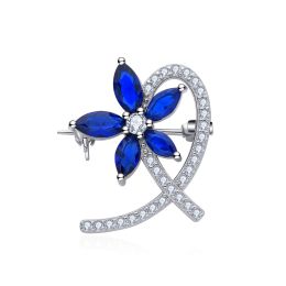 MOISS stříbrná brož KVĚTINA