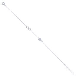 MOISS náramek z bílého zlata NEKONEČNO